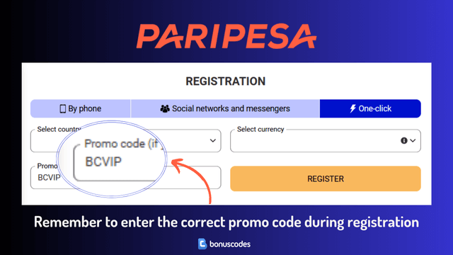 paripesa promo code kenya registration