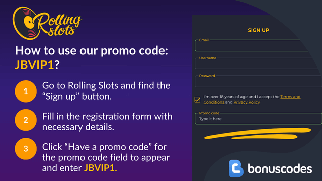 rolling slots deposit bonus