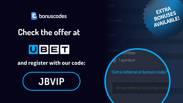 ubet bonus code registration